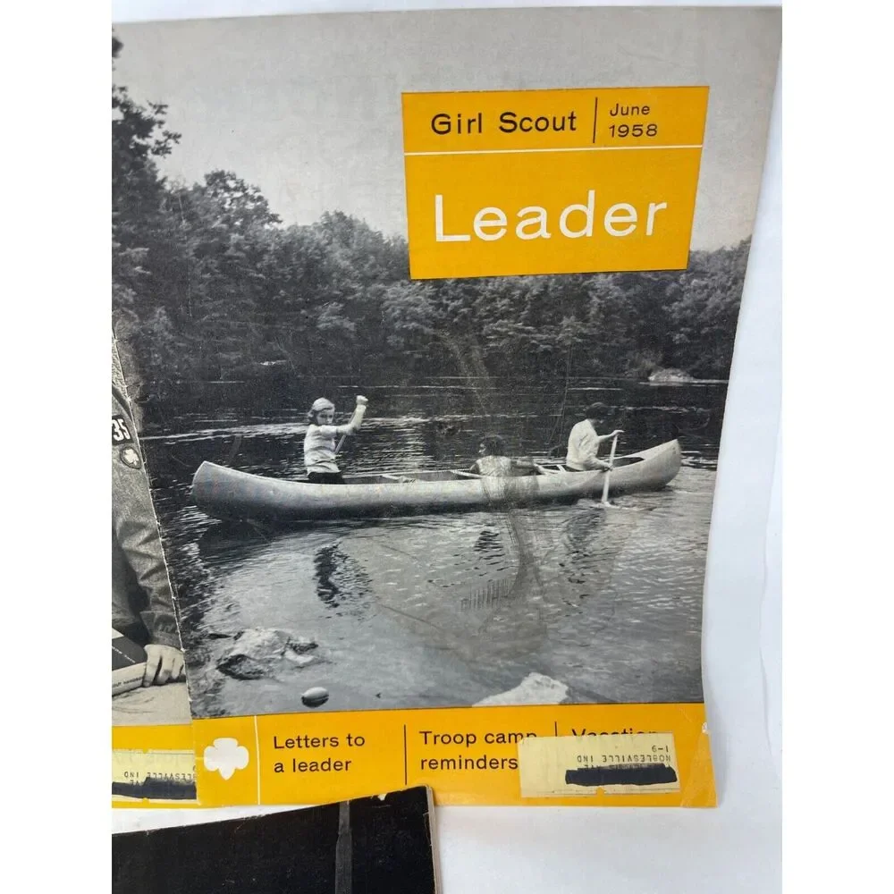 Vintage 50s Girl Scout Leader Magazine Lot of 3 Mar 1956 and‎ Jun Oct 1958